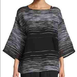 Eileen Fisher boxy topper blouse